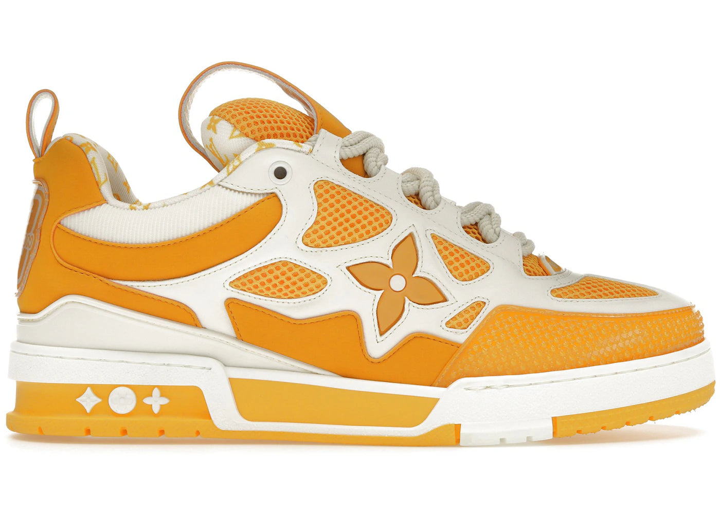 louis vuitton lv skate sneaker yellow white