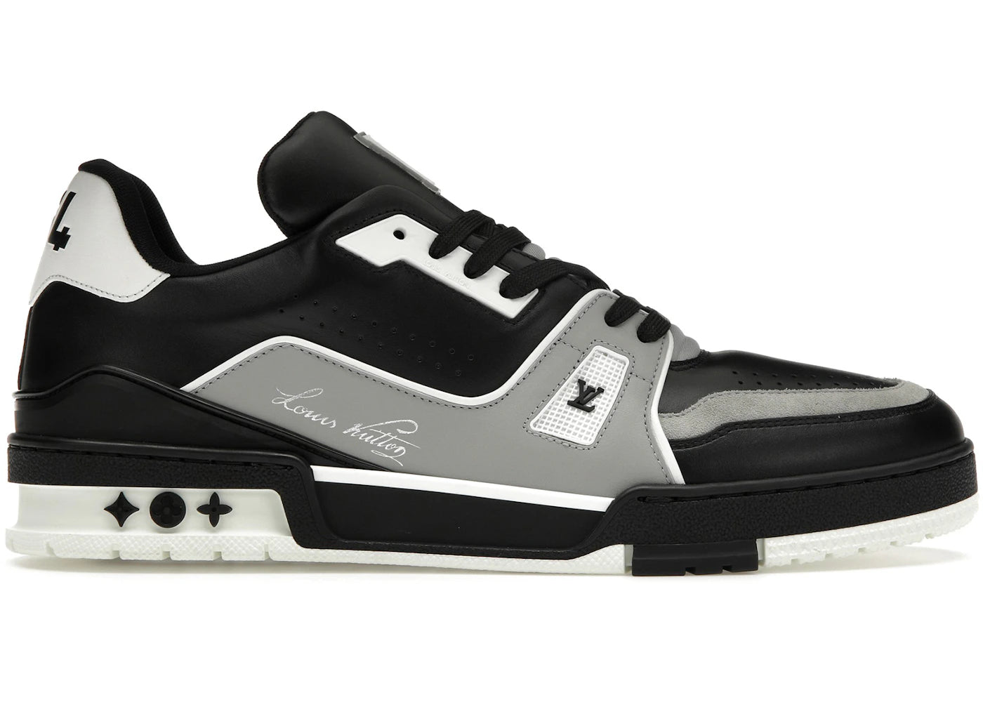 Louis Vuitton Lv Trainer Black Grey White