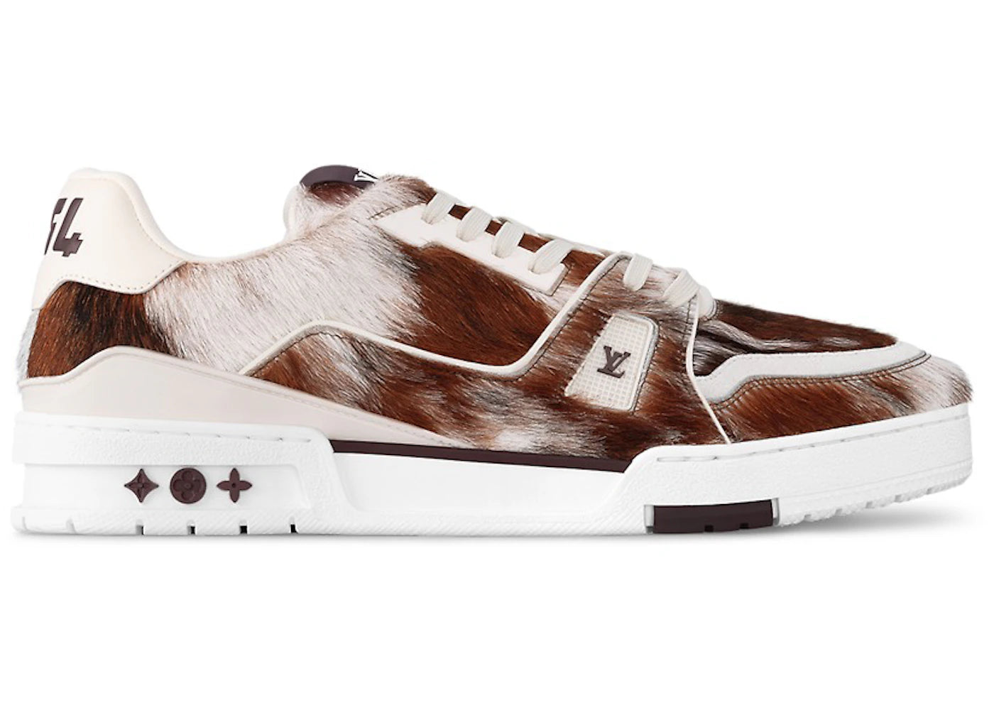 louis vuitton lv trainer brown pony