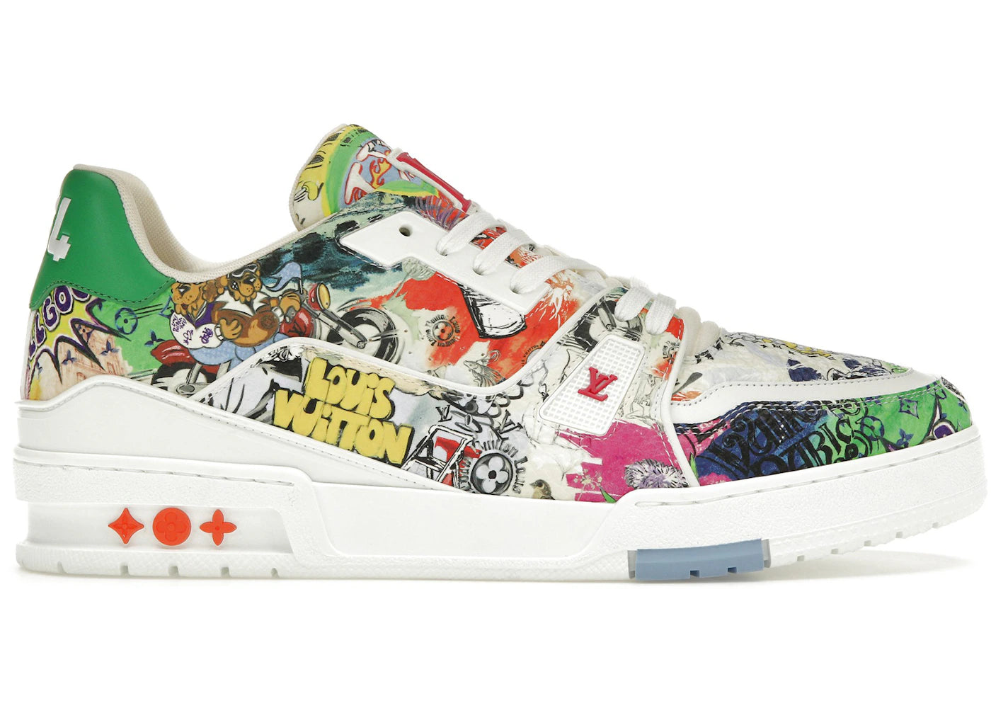 louis vuitton lv trainer comic motifs multi (ss23)