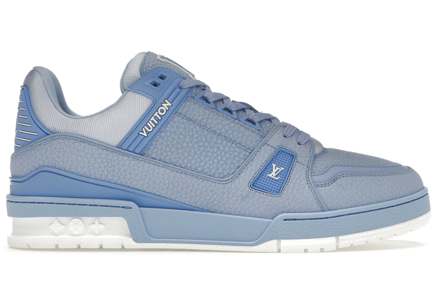 louis vuitton lv trainer light blue white