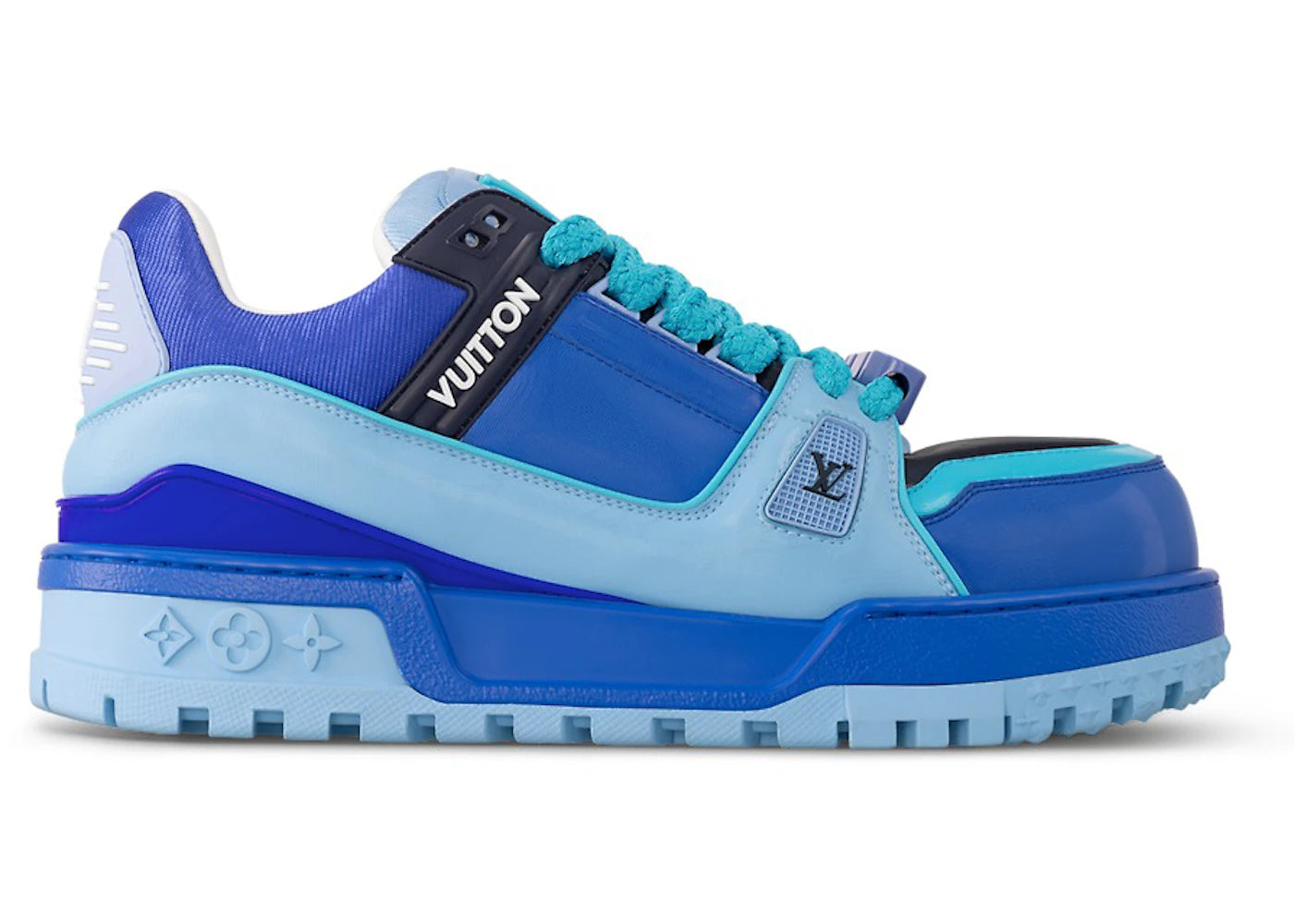 Louis Vuitton Lv Trainer Maxi Blue Teal