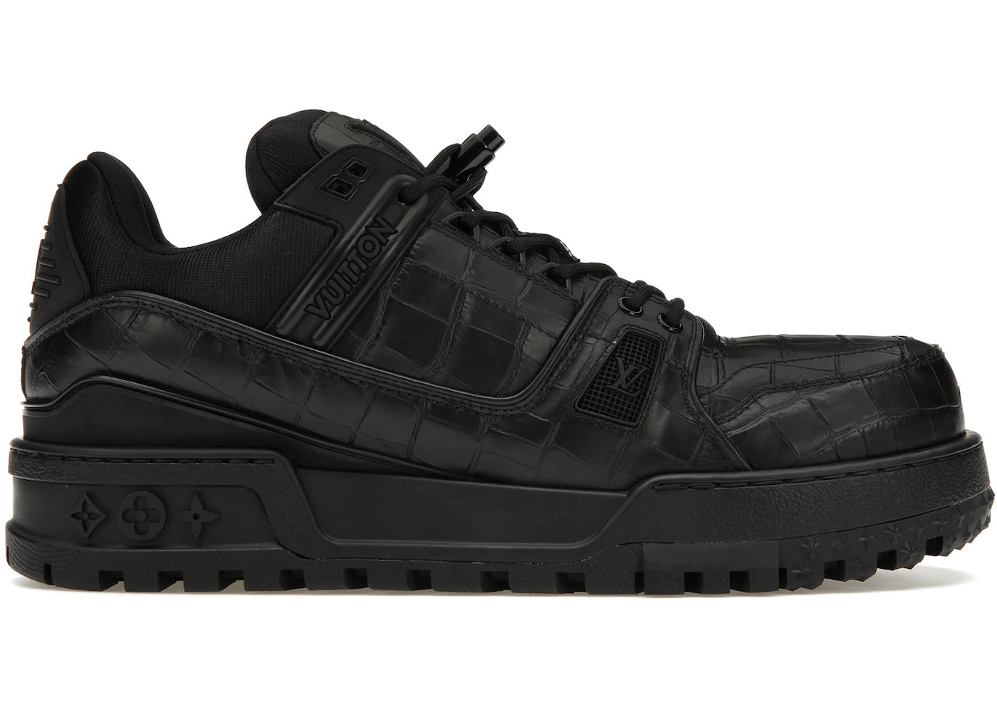 louis vuitton lv trainer maxi sneaker black