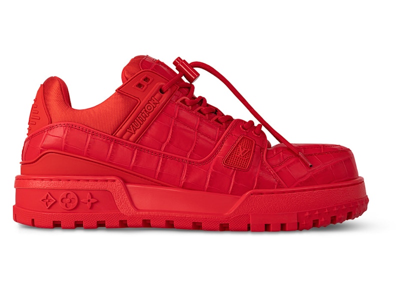 Louis Vuitton Lv Trainer Maxi Sneaker Red UK