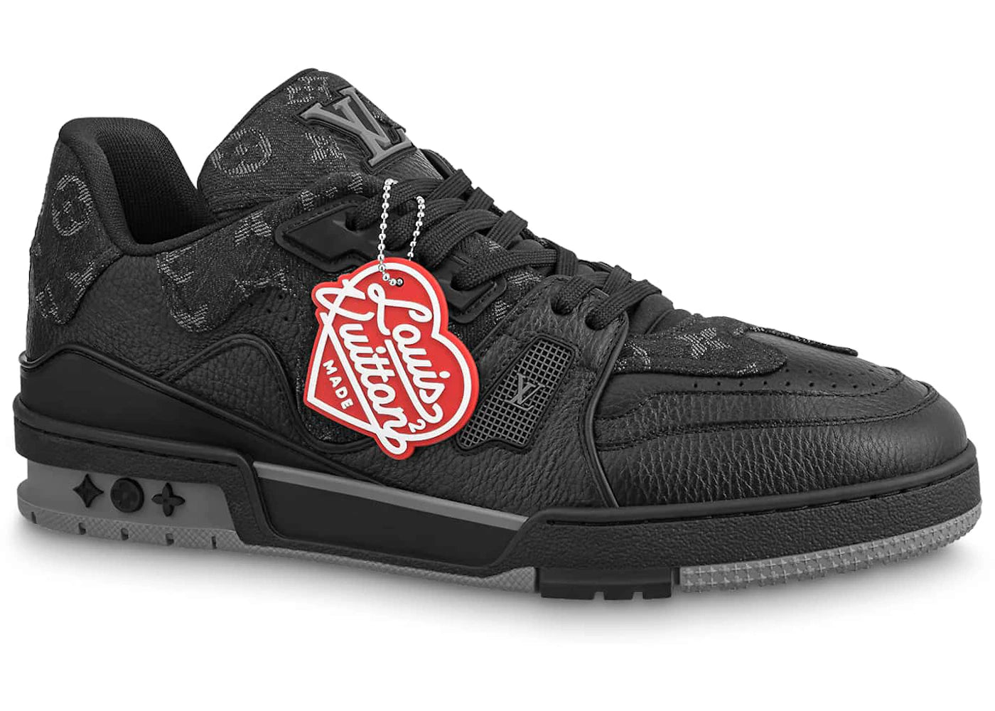louis vuitton lv trainer x nigo black denim