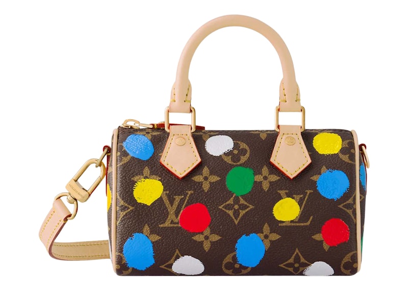 Louis Vuitton Lv X Yk Nano Speedy Handpainted Dots Monogram Multicolor  One Size