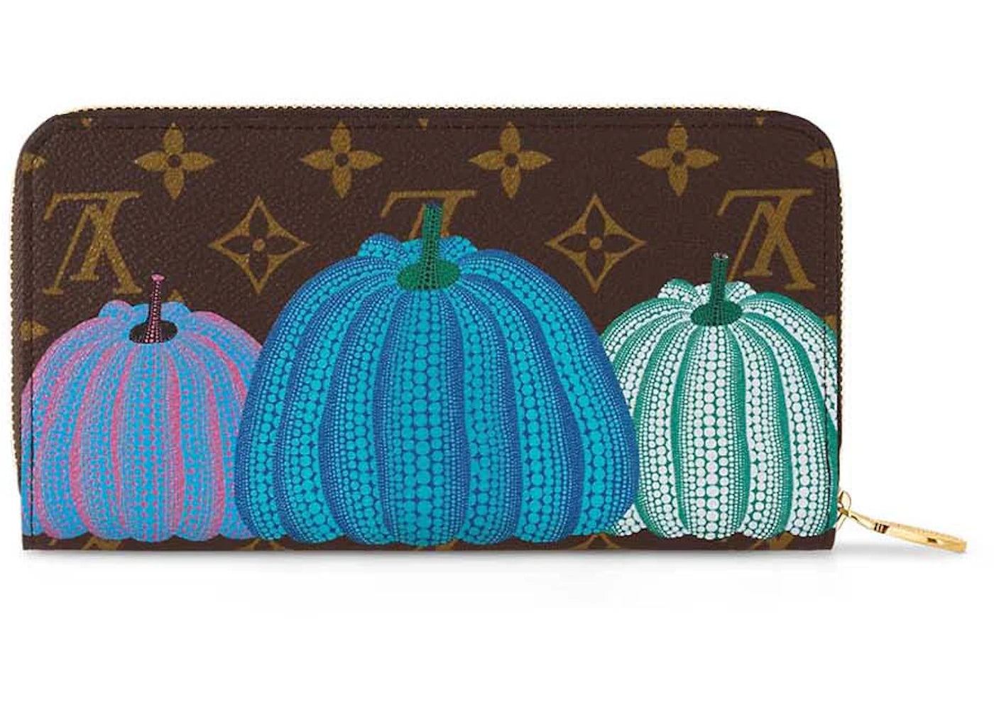 Louis Vuitton Lv X Yk Zippy Wallet Pumpkin Print