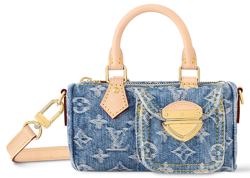 Louis Vuitton Nano Speedy Monogram Denim Blue – Kicks Machine