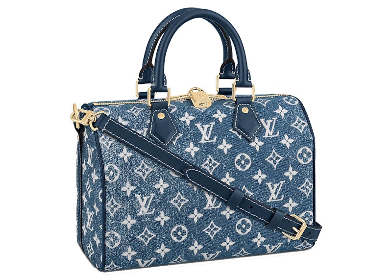 Lv Denim Speedy Louis Vuitton Speedy Bandouliere 25 Denim Jacquard