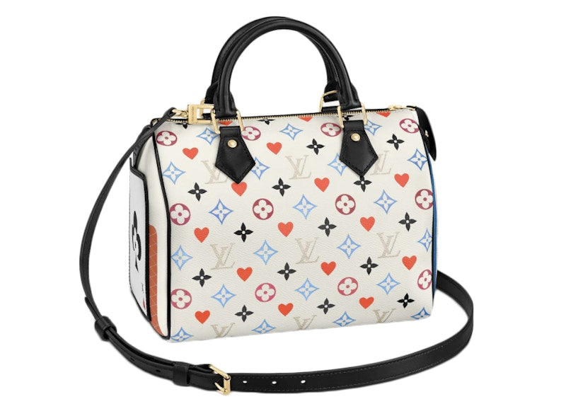 Louis Vuitton Speedy Bandouliere 25 Game On White – Kicks Machine