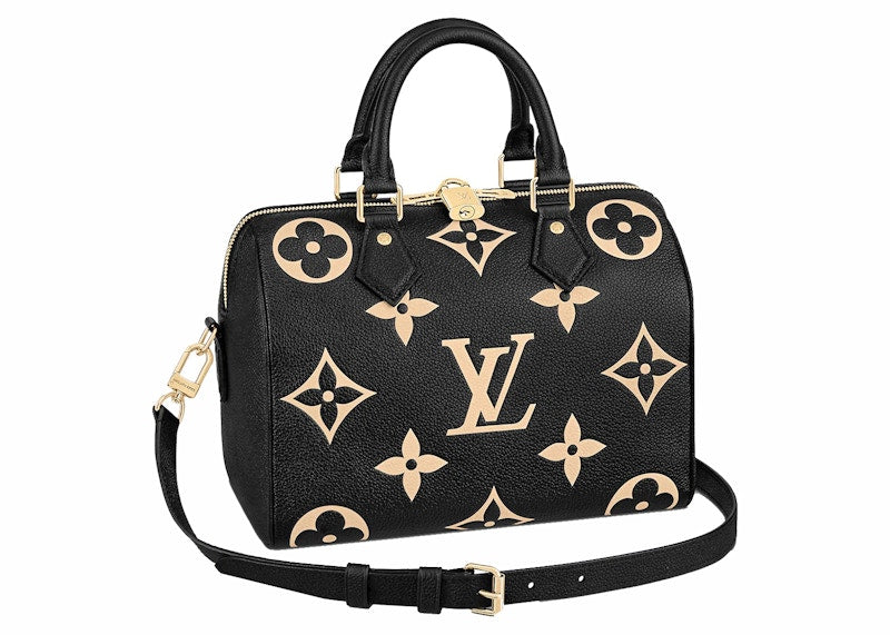 Louis Vuitton Speedy Bandouliere Monogram Empreinte Black/Beige – Kicks  Machine