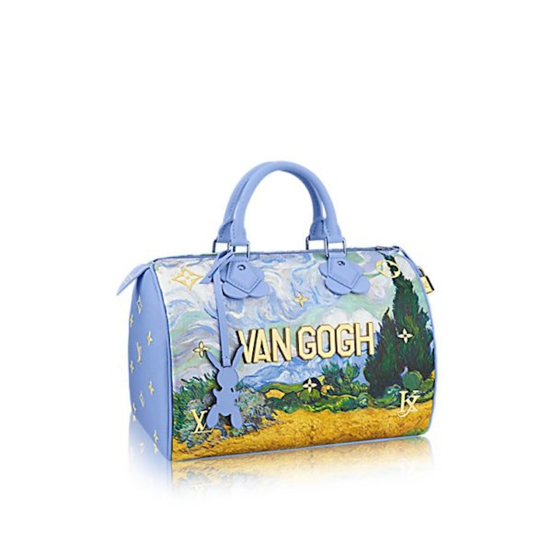Louis Vuitton X Jeff Koons Speedy Vincent Van Gogh Masters 30 Lavender Multicolor One Size