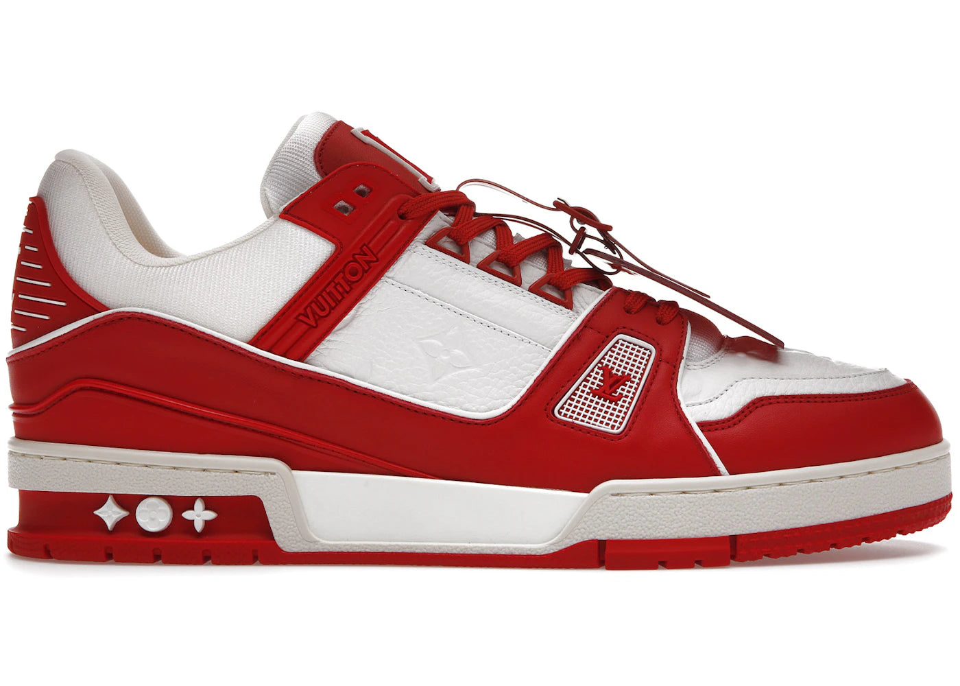 louis vuitton trainer red white