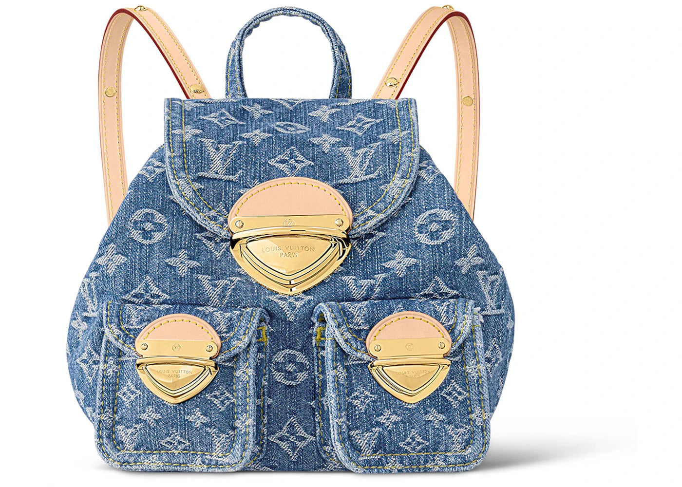 Louis Vuitton Venice Backpack Monogram Denim Blue One Size