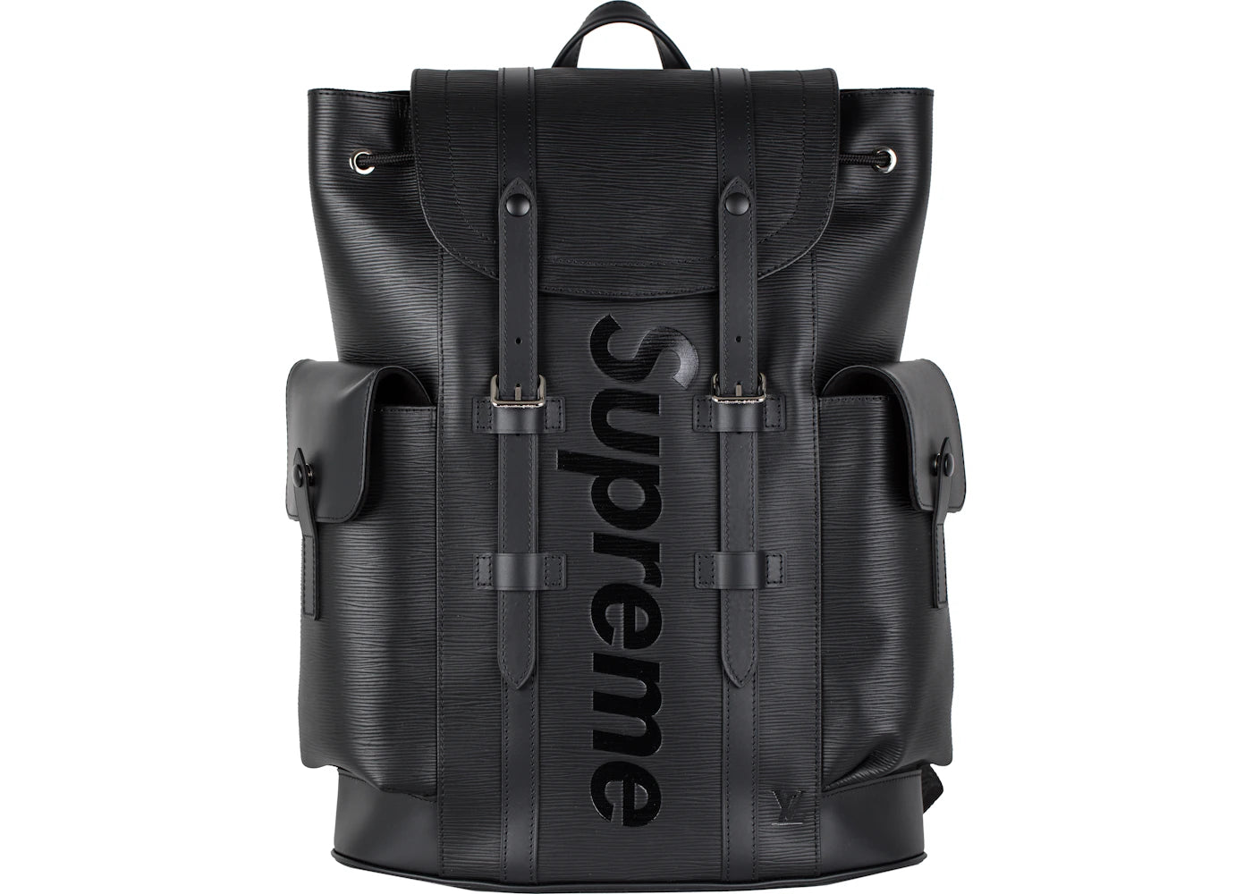 Louis Vuitton X Supreme Christopher Backpack Epi Pm Black