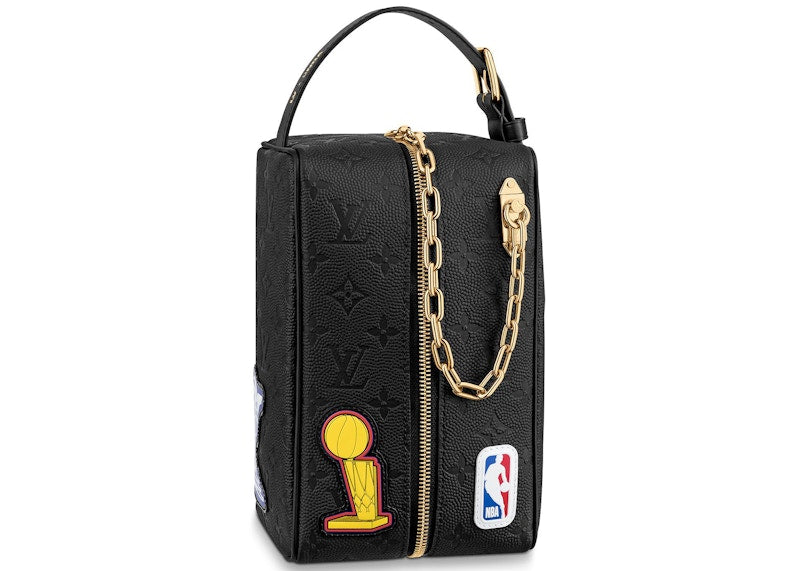 Louis Vuitton X Nba Hero Jacket Leather Cloackroom Dopp Kit Monogram Black  One Size