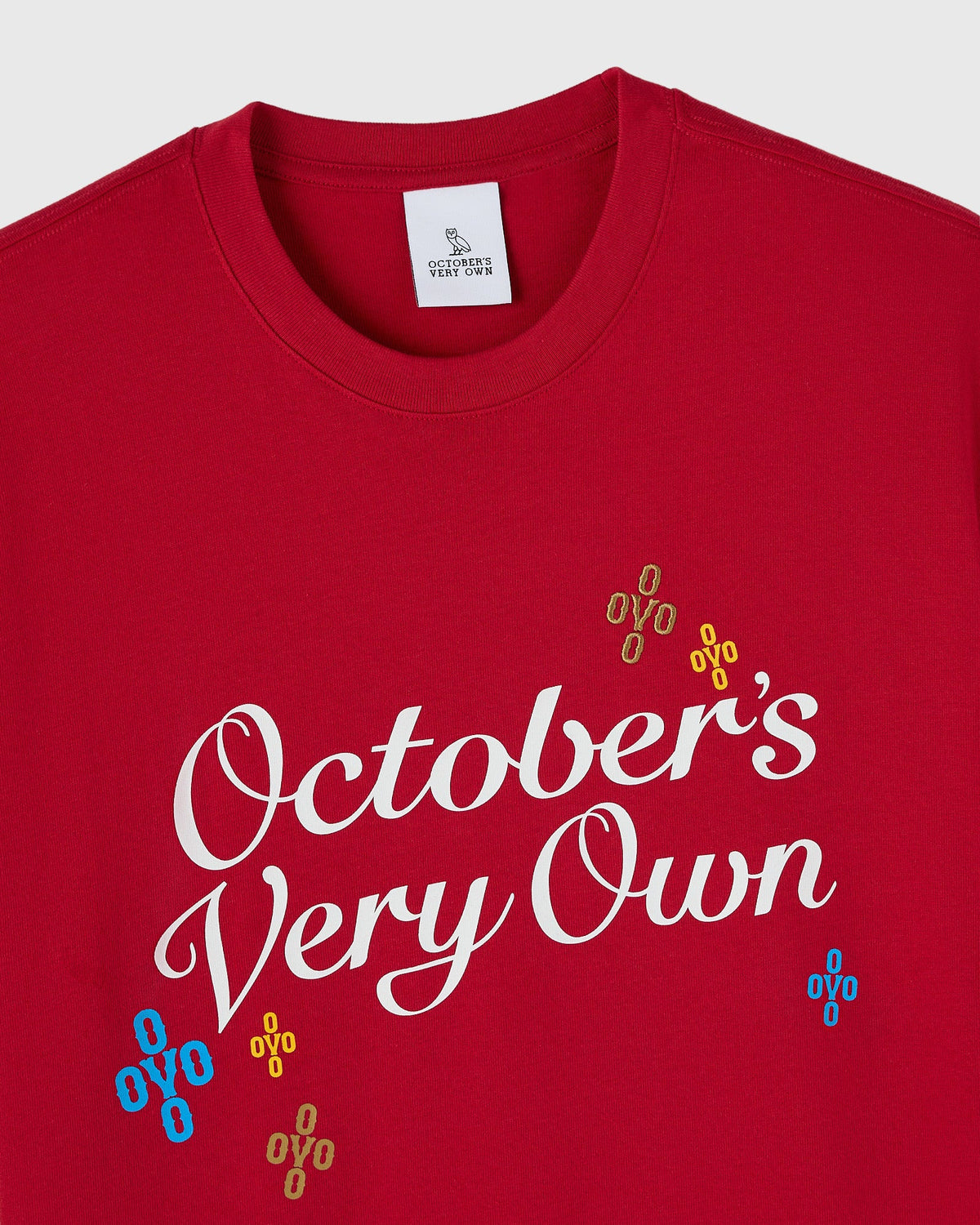 OVO Heavy Jersey Pom Pom Script Tee