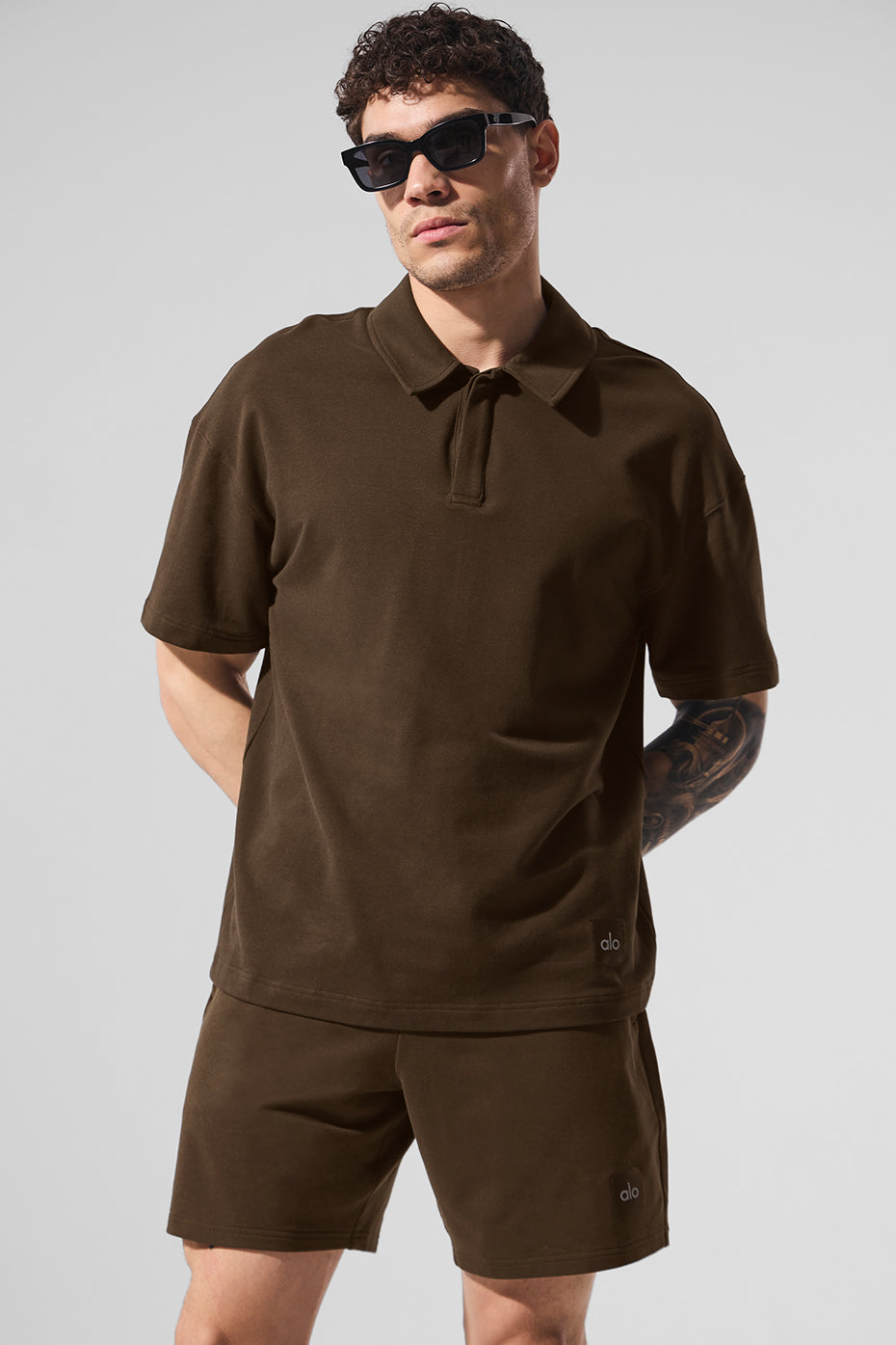 Alo Yoga Double Take Short Sleeve Polo