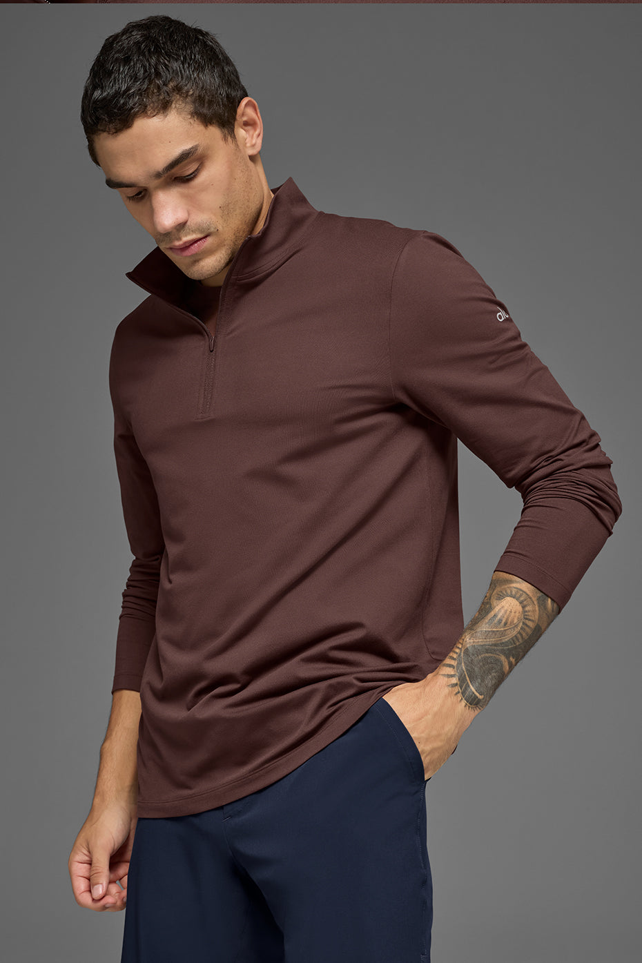 Alo Yoga Conquer 1/4 Zip Reform Long Sleeve