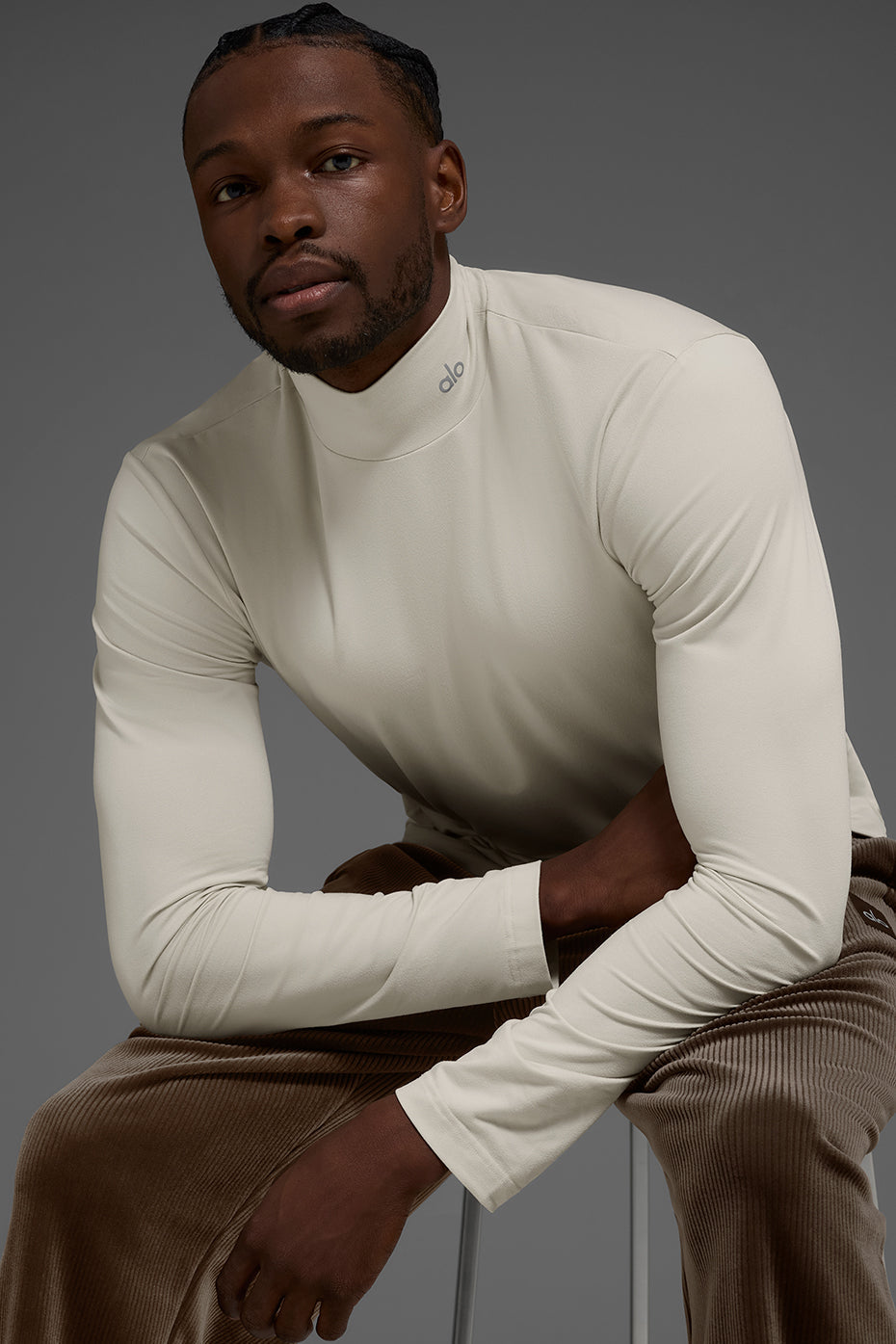 Alo Yoga Conquer Reform Mock Neck Long Sleeve