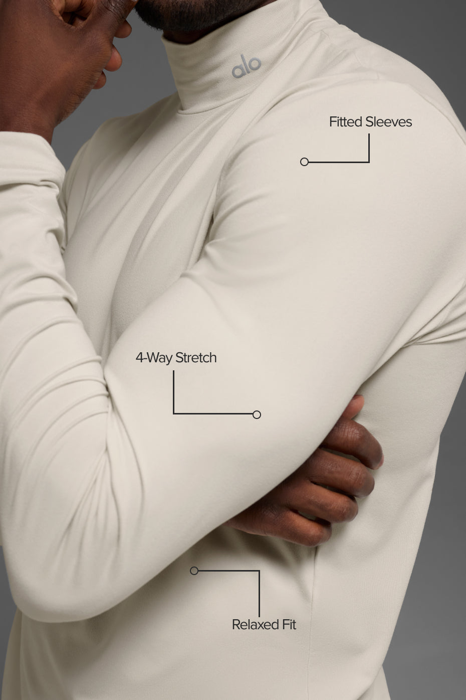 Alo Yoga Conquer Reform Mock Neck Long Sleeve