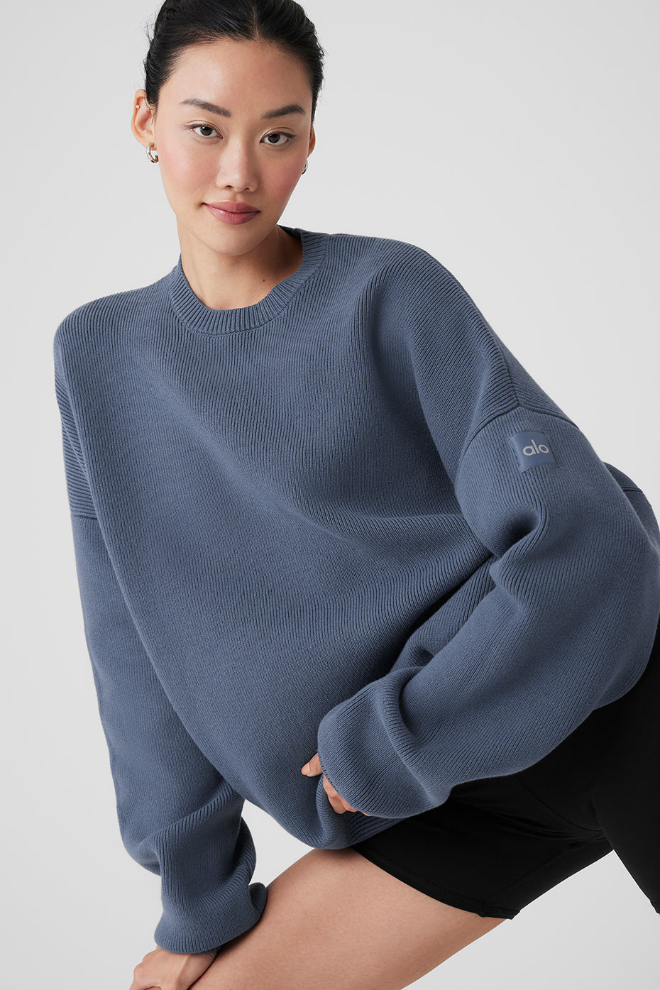 Alo Yoga Women'S Scholar Crew Neck Sweater