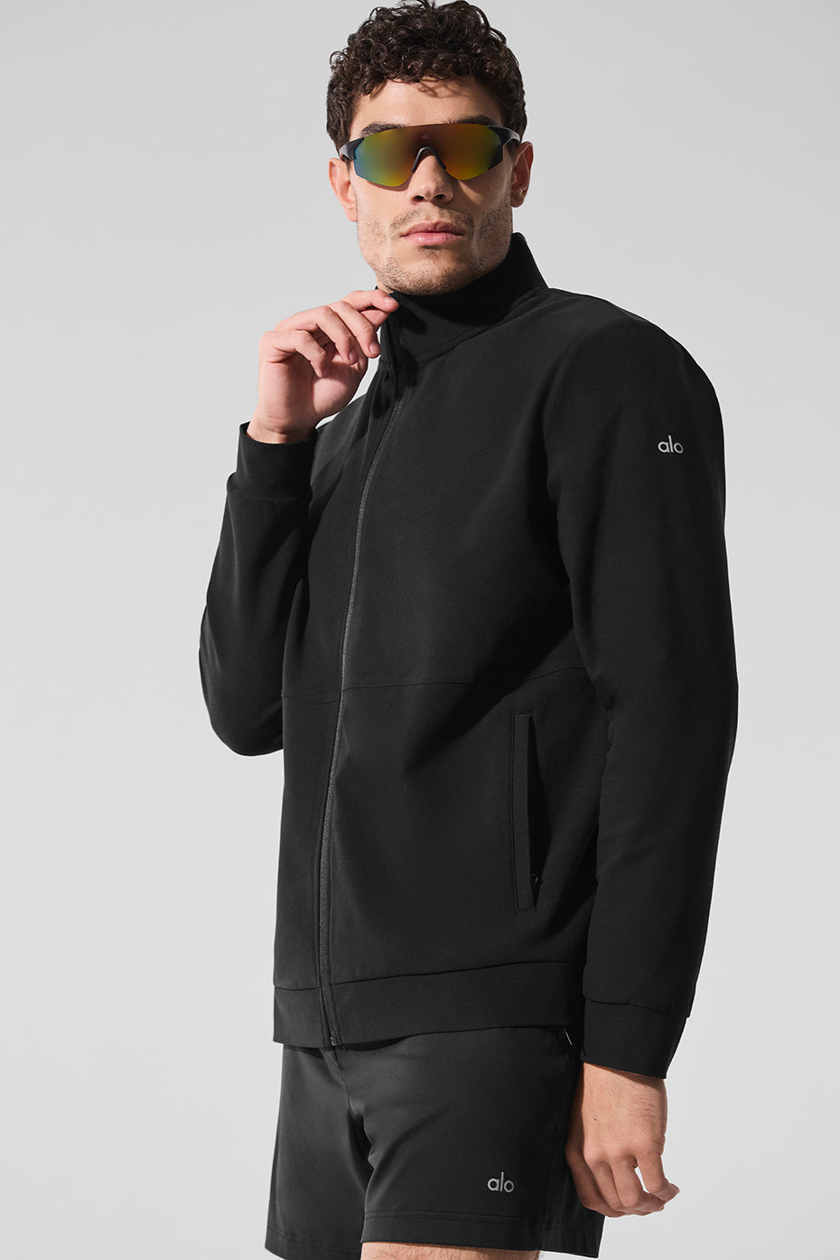Alo Yoga Conquer Max Mock Neck Full Zip