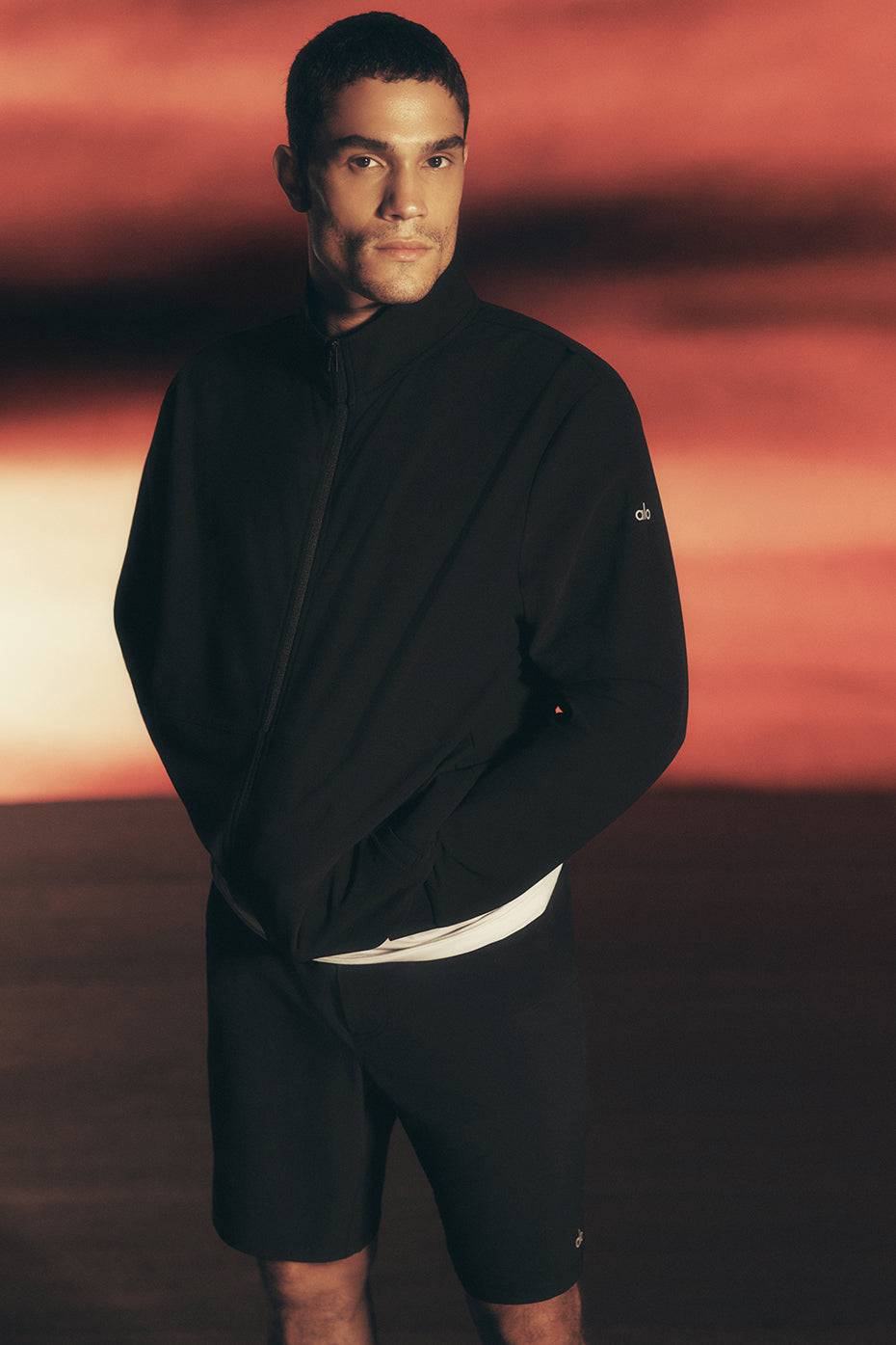 Alo Yoga Conquer Max Mock Neck Full Zip