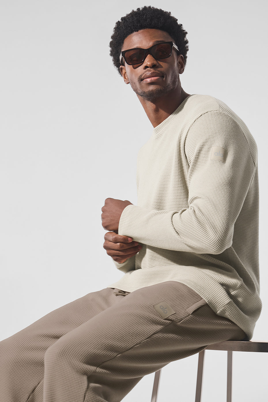 Alo Yoga Elevate Waffle Long Sleeve Crew
