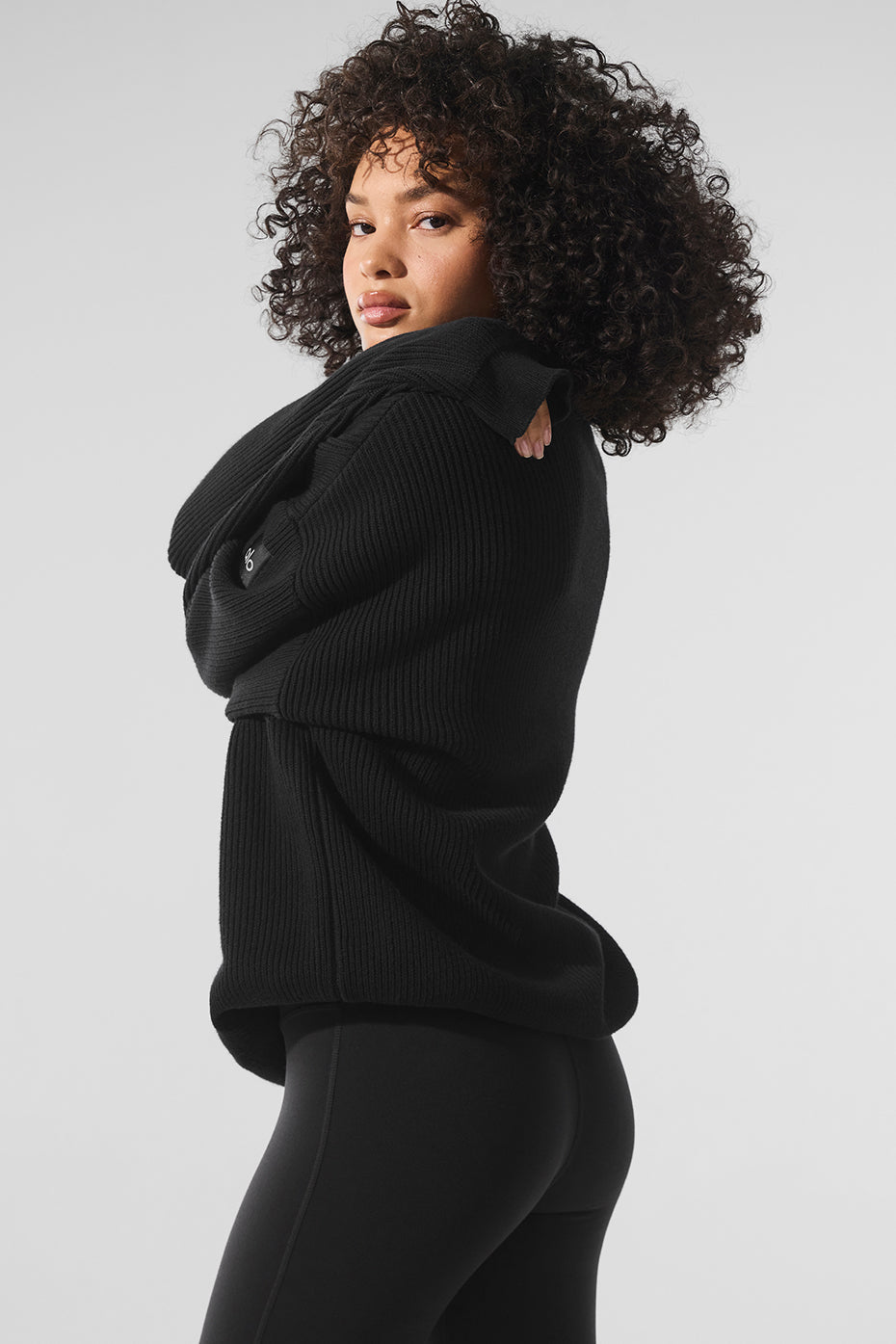 Alo Yoga Women'S Domain Rib Knit Crew Sweater