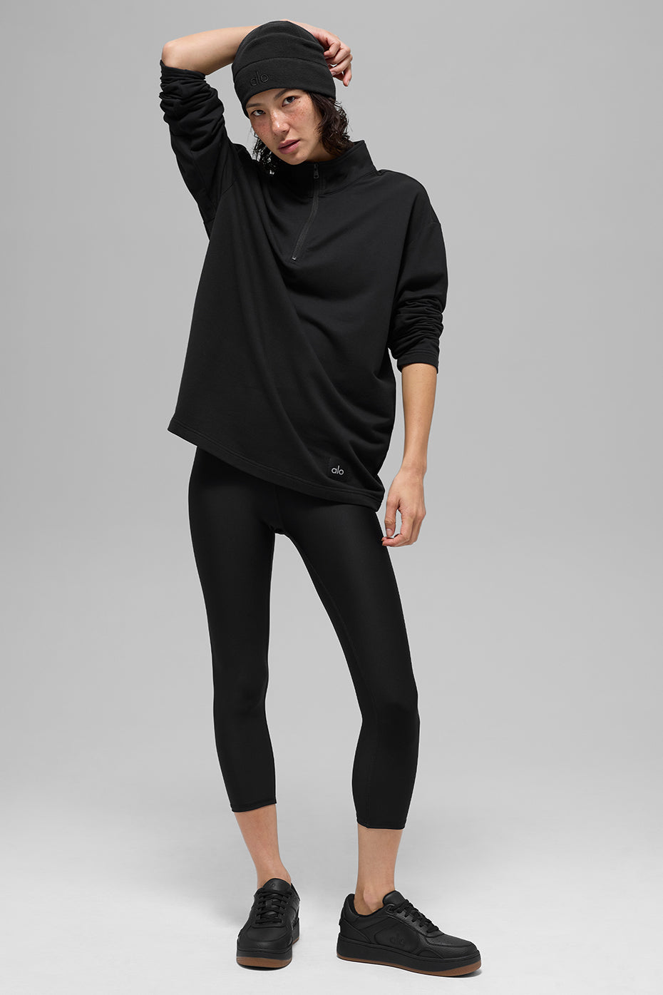 Alo Yoga Women'S Double Take Long Sleeve 1/4 Zip