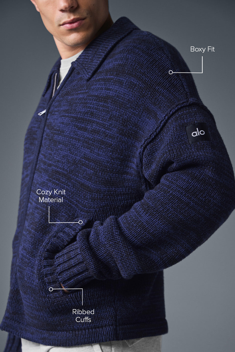 Alo Yoga Heritage Full Zip Sweater – Kicks Machine