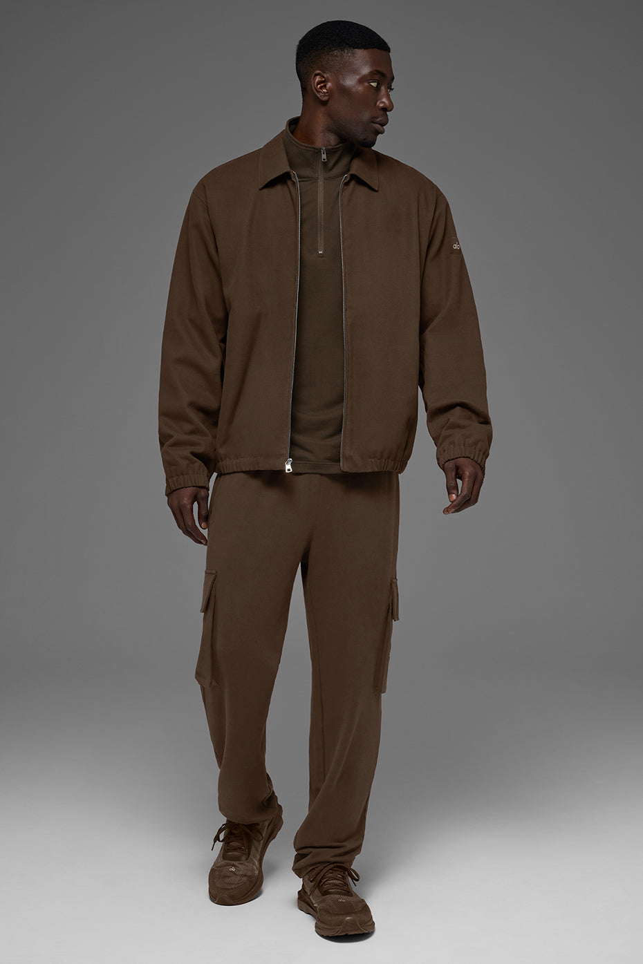 Alo Yoga Cotton Canvas Coaches Jacket