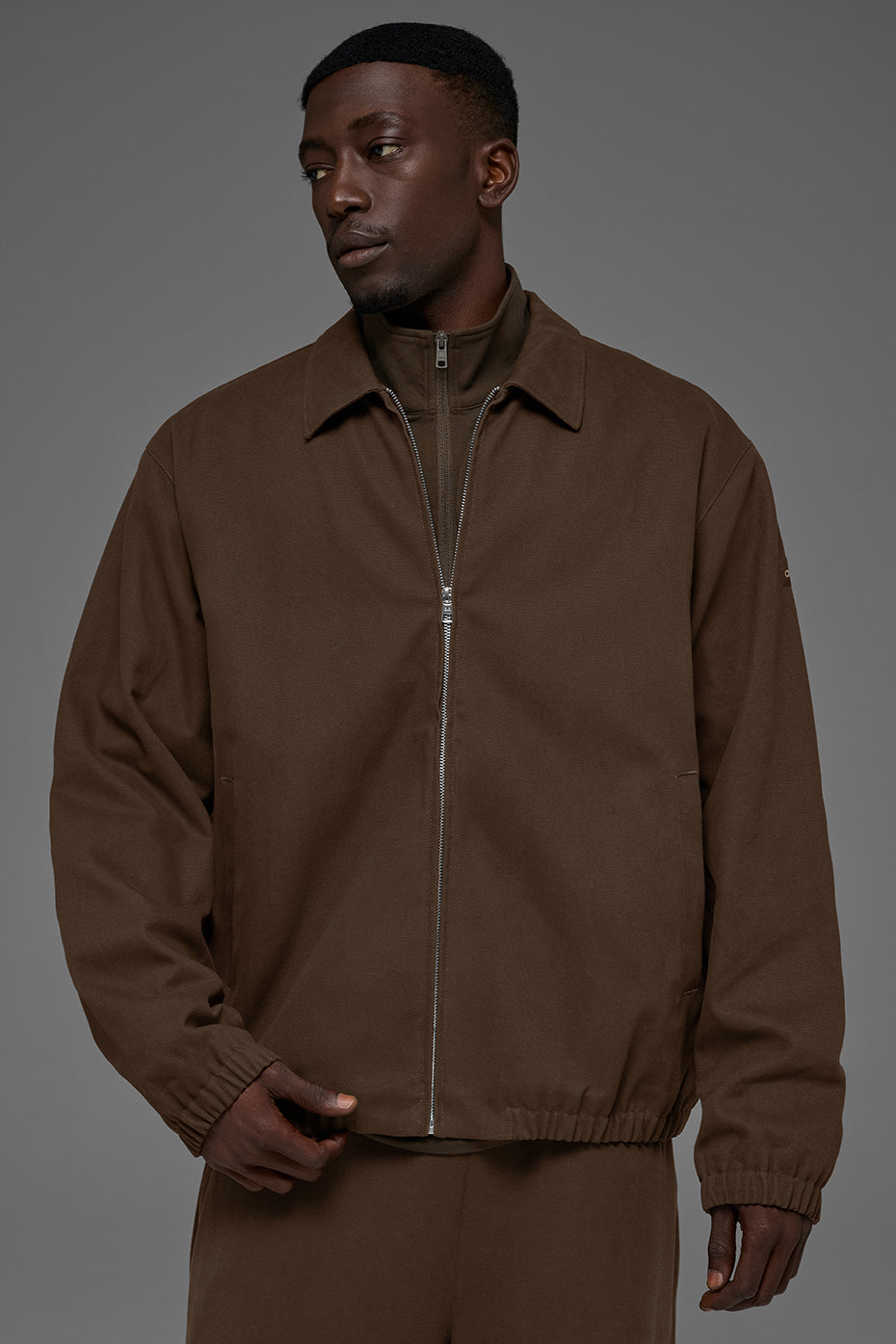 Alo Yoga Cotton Canvas Coaches Jacket