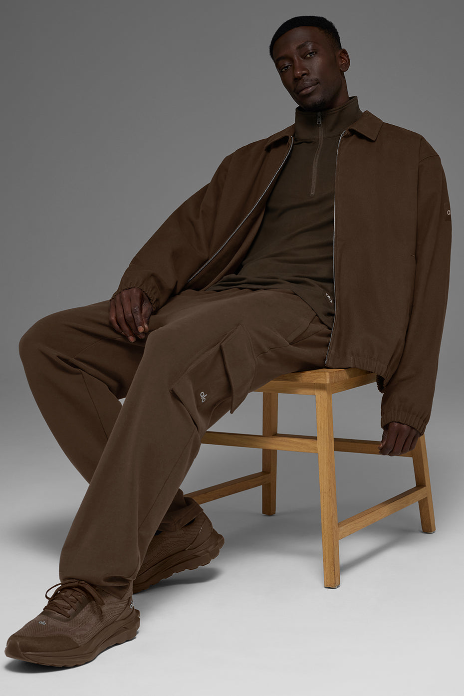 Alo Yoga Cotton Canvas Coaches Jacket