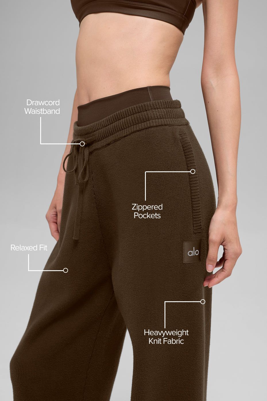 Alo Yoga Women'S Scholar Straight Leg Sweatpant