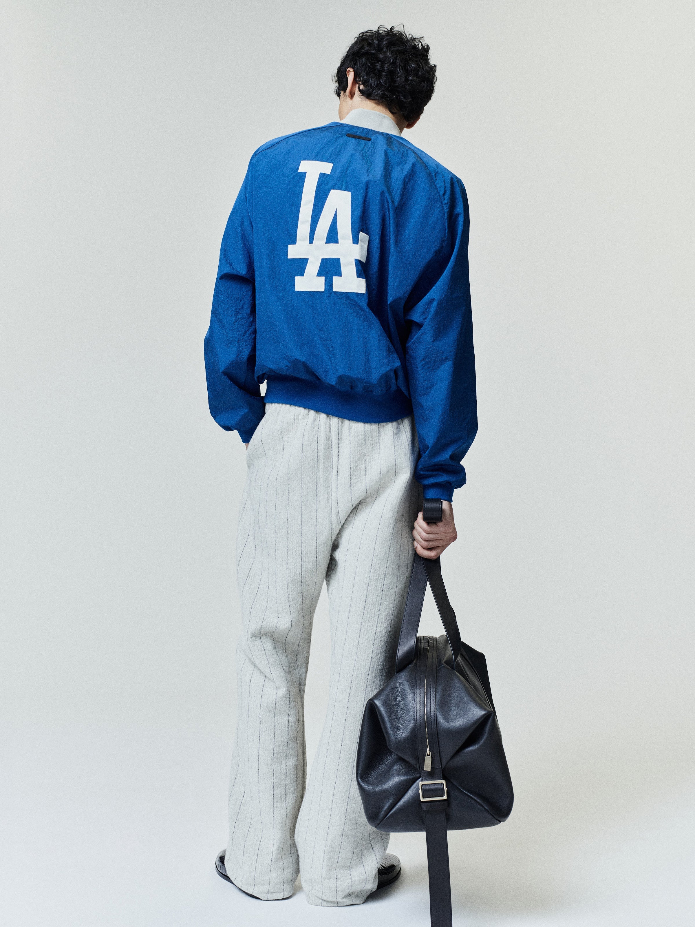 Essentials Dodgers Half Zip Pullover Estate Blue/ Seal Rib
