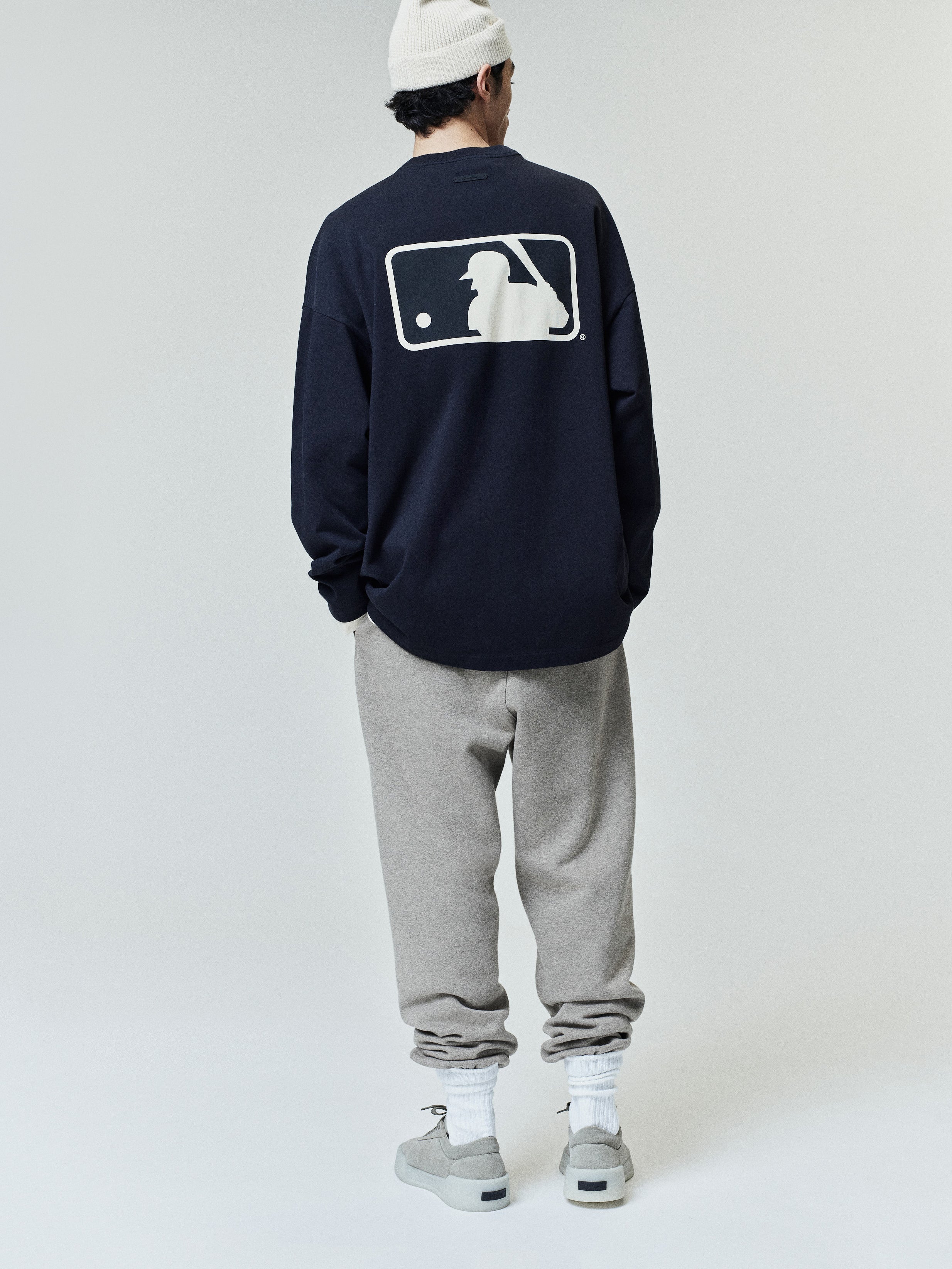 Essentials Mlb Boxy Long Sleeve Tee Black