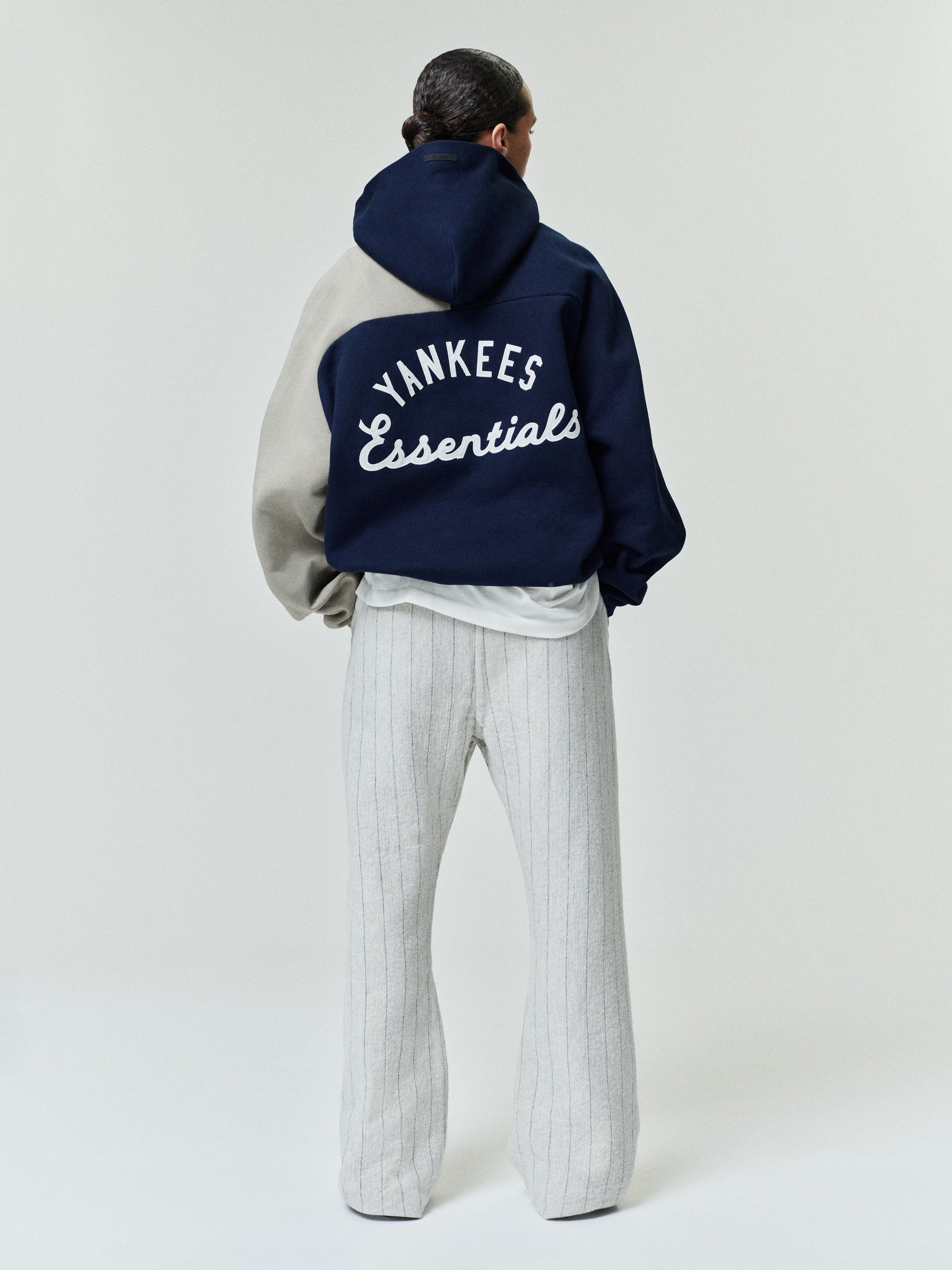 Essentials Yankees Raglan Half Zip Sport Hoodie Dark Sapphire/ Overland