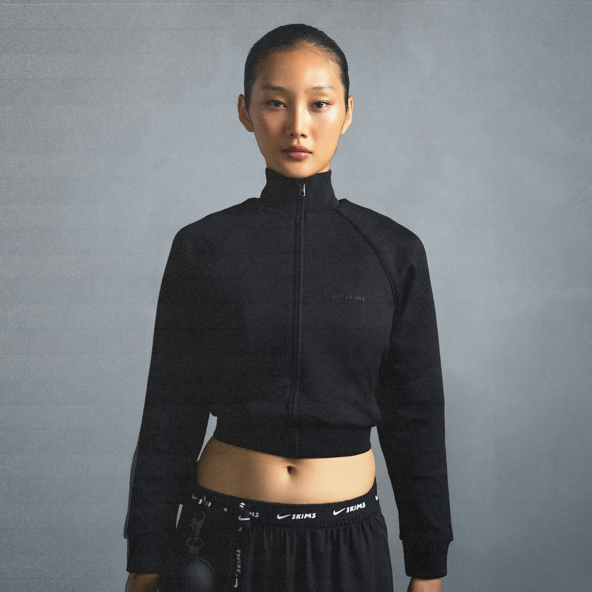Skims Nikeskims Matte Tricot Track Jacket Obsidian