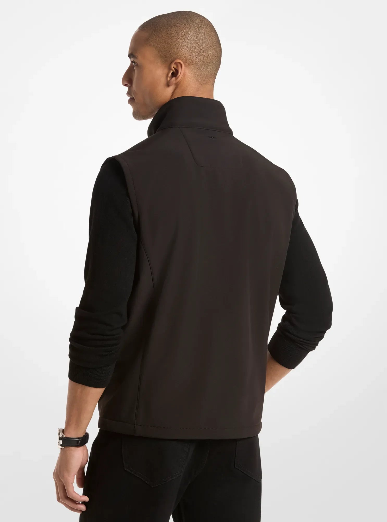 Michael Kors Zip-Up Vest BLACK