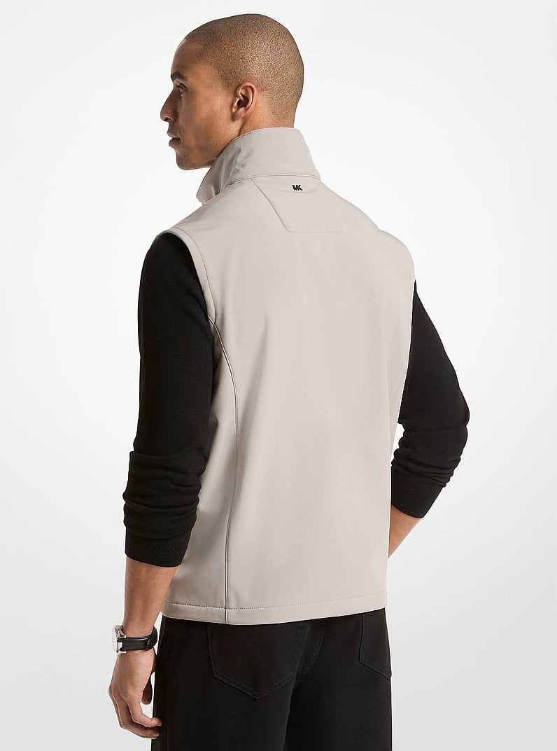 Michael Kors Zip-Up Vest PEARL GREY