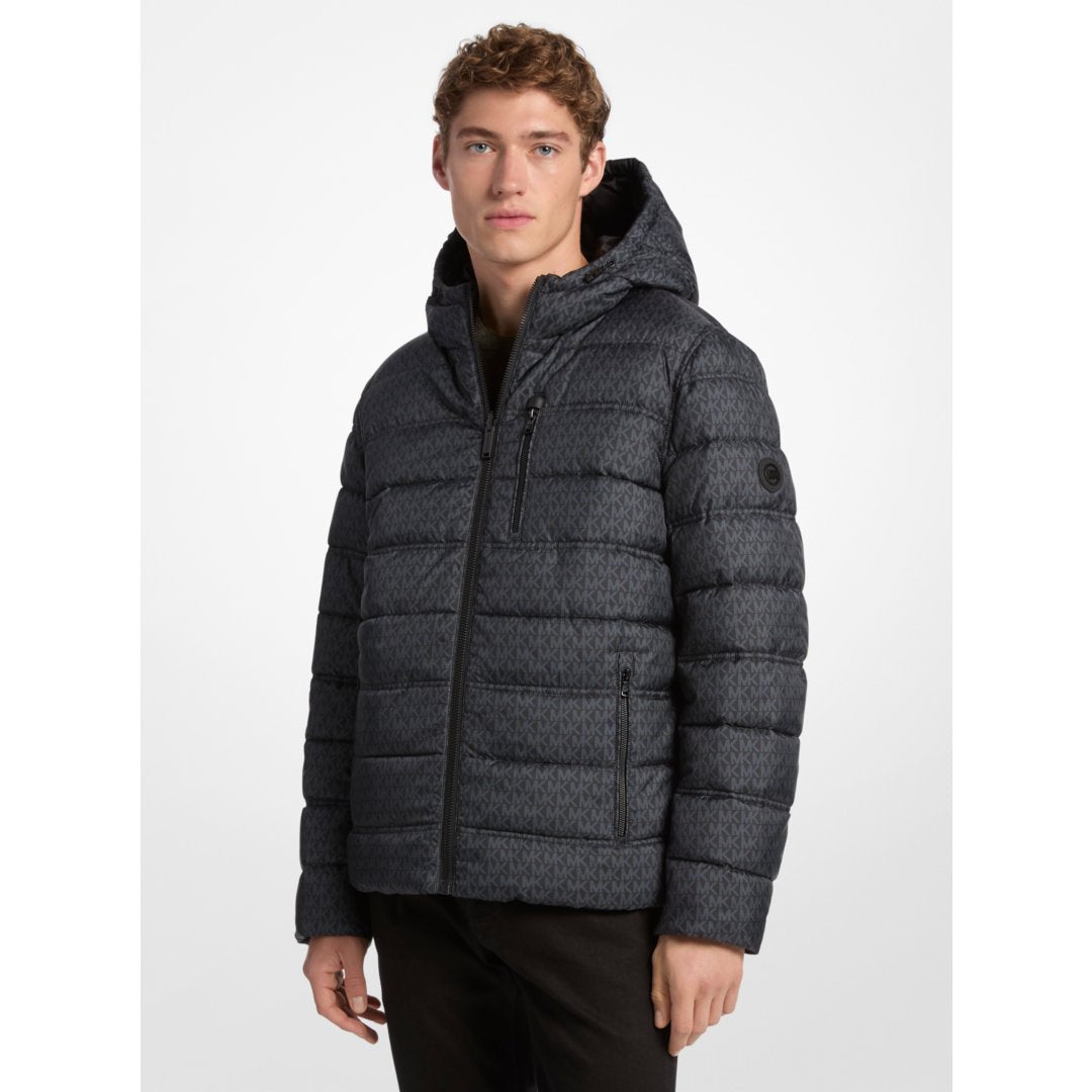 Michael Kors Signature Logo Reversible Jacket BLACK