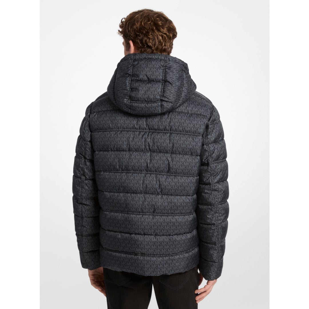 Michael Kors Signature Logo Reversible Jacket BLACK