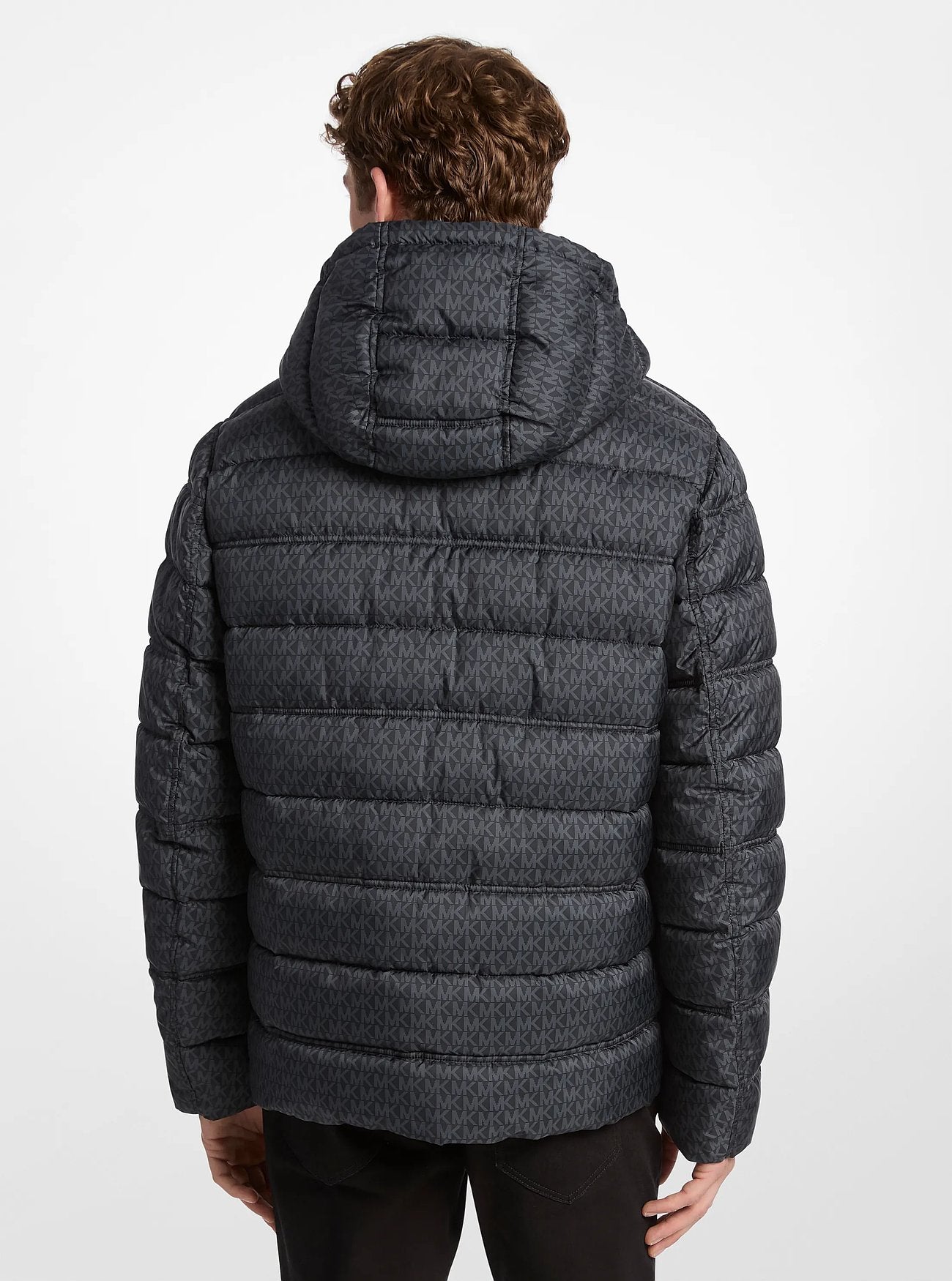 Michael Kors Signature Logo Reversible Jacket BLACK