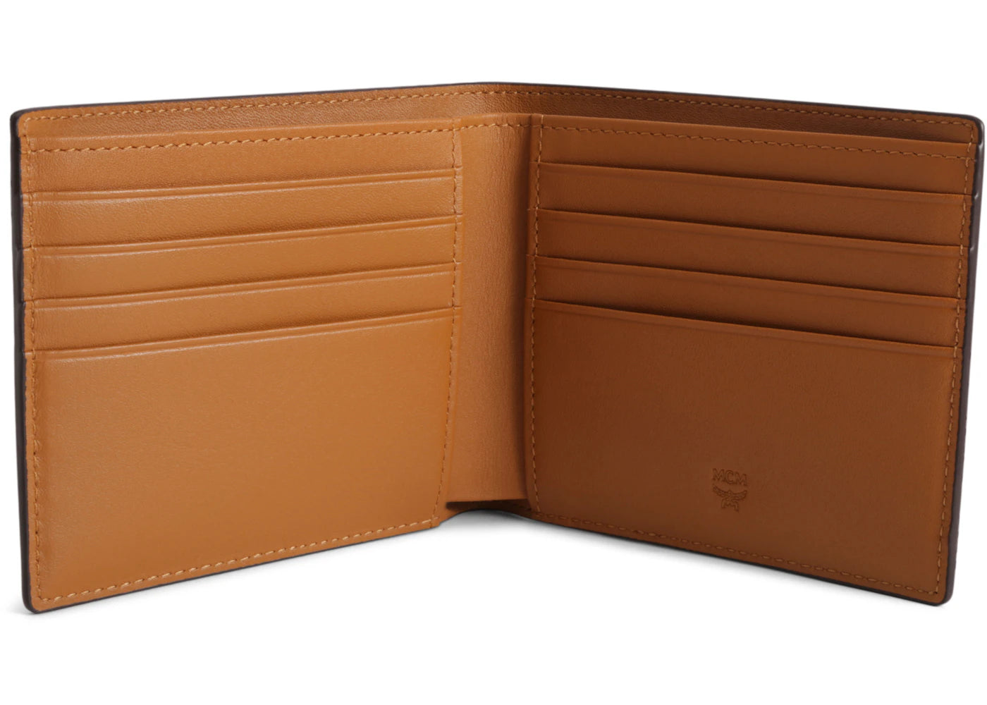 Mcm Bifold Wallet Visetos Small Cognac