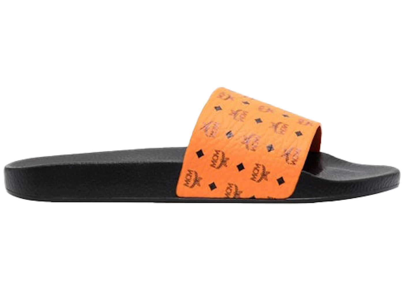 Mcm Monogram Slides Orange