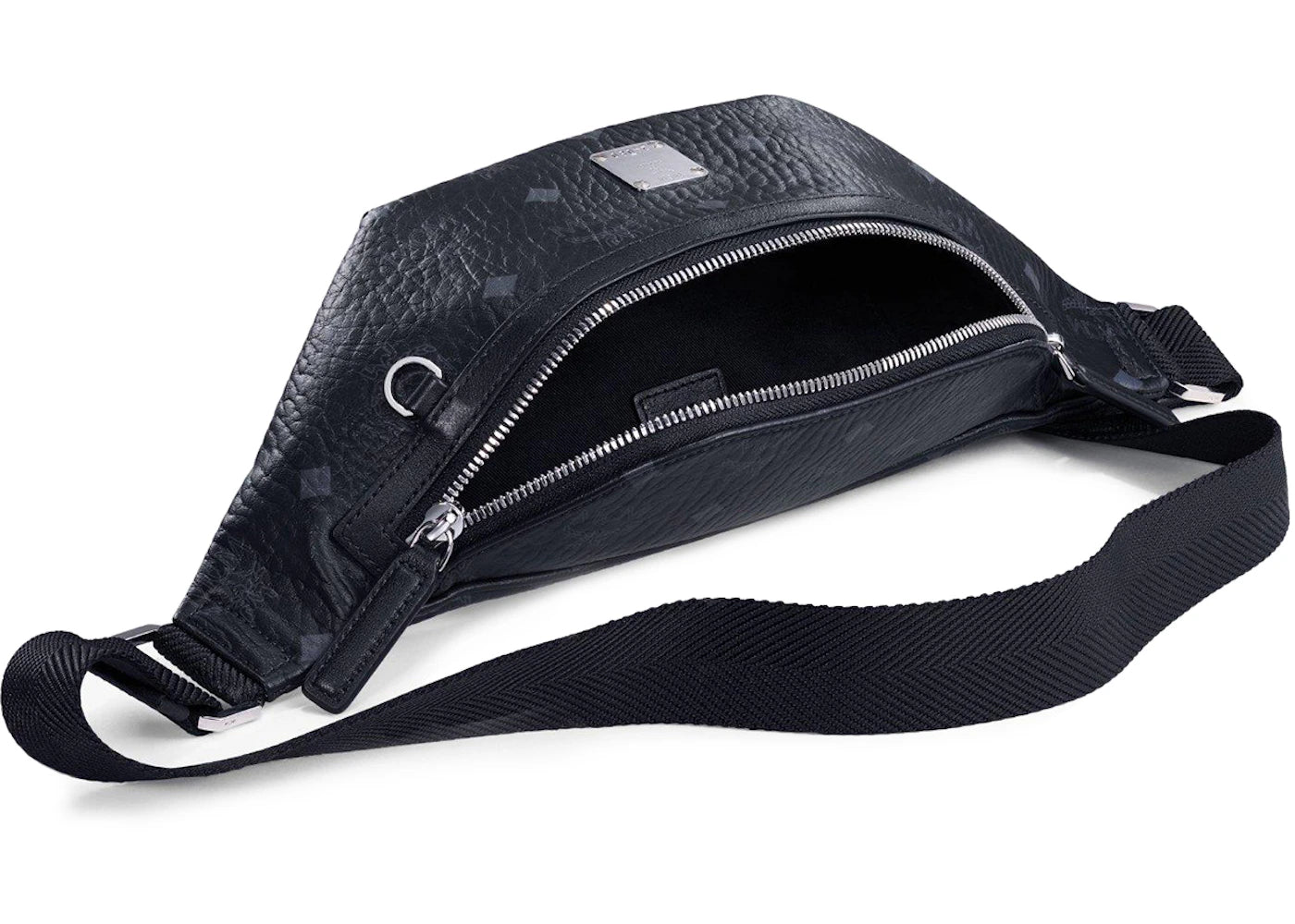 Mcm Slim Fursten Belt Bag Small Visetos Black