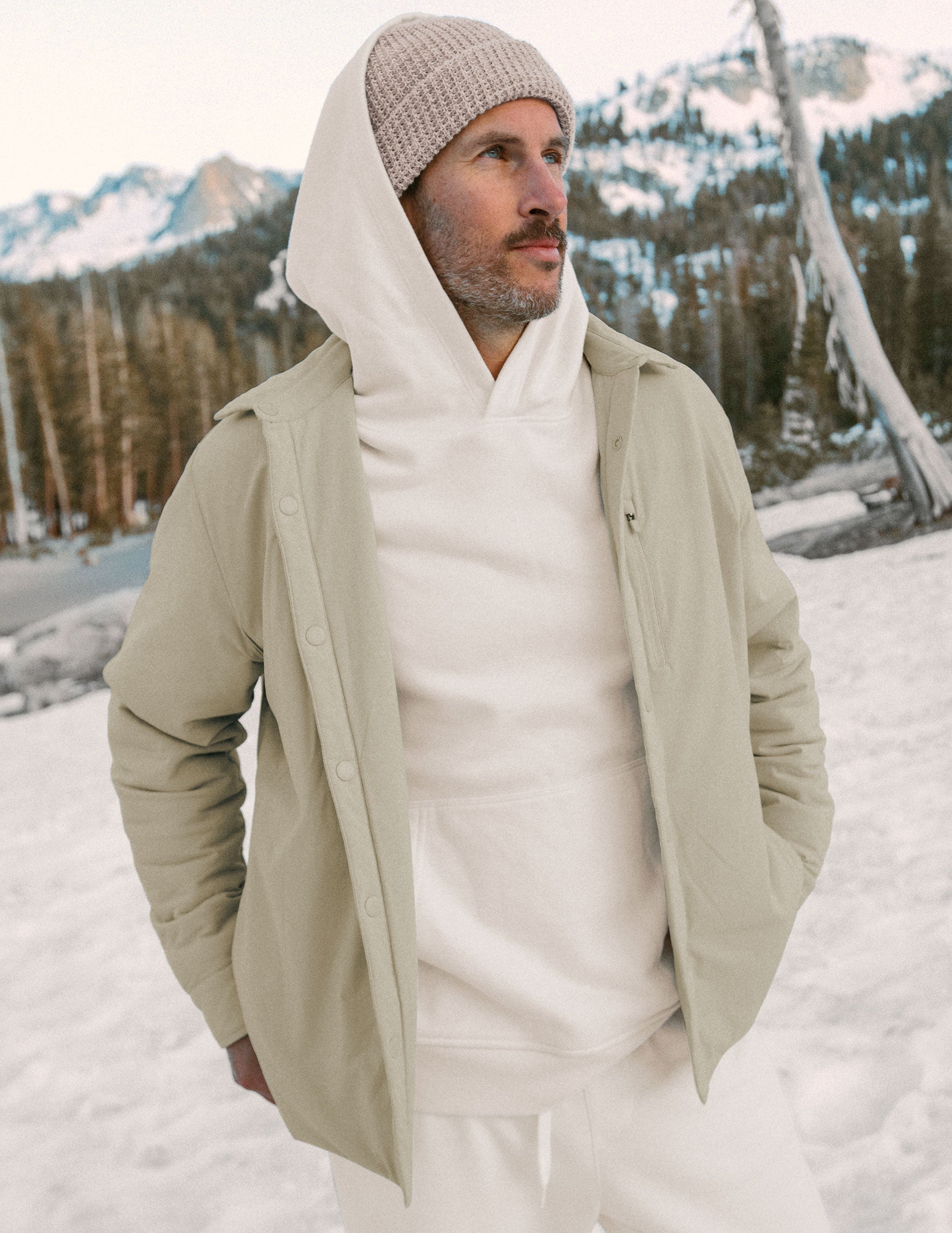 Beyond Yoga In Flight Insulated Mens Shirt Jacket