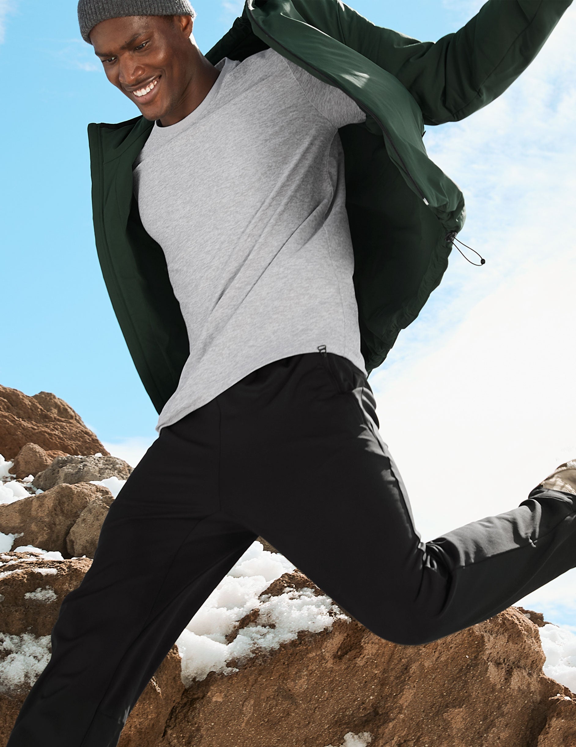 Beyond Yoga In Flight Insulated Mens Hooded Jacket